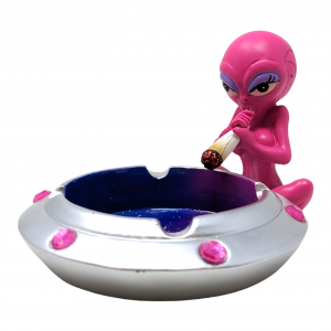 Pink Alien Spaceship Ashtray